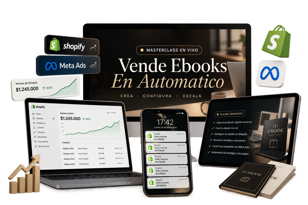 Masterclass en VIVO: Vende Ebooks En Automatico